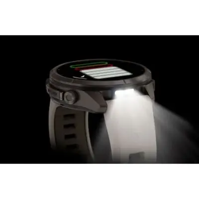 Garmin Fenix 9 Pro InReach amoled 43mm Sapphire Titane bracelet gris cendré/grès foncé 010-04335-81 — photo 4