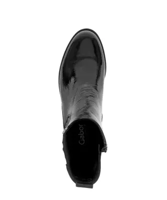 Bottines Gabor 72.022.09 Noires - Cuir Lacets Grande Pointure Femme — photo 3