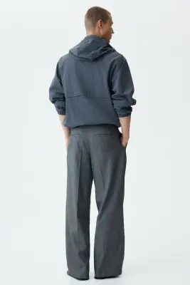 Pantalon chic Loose Fit - Gris — photo 4