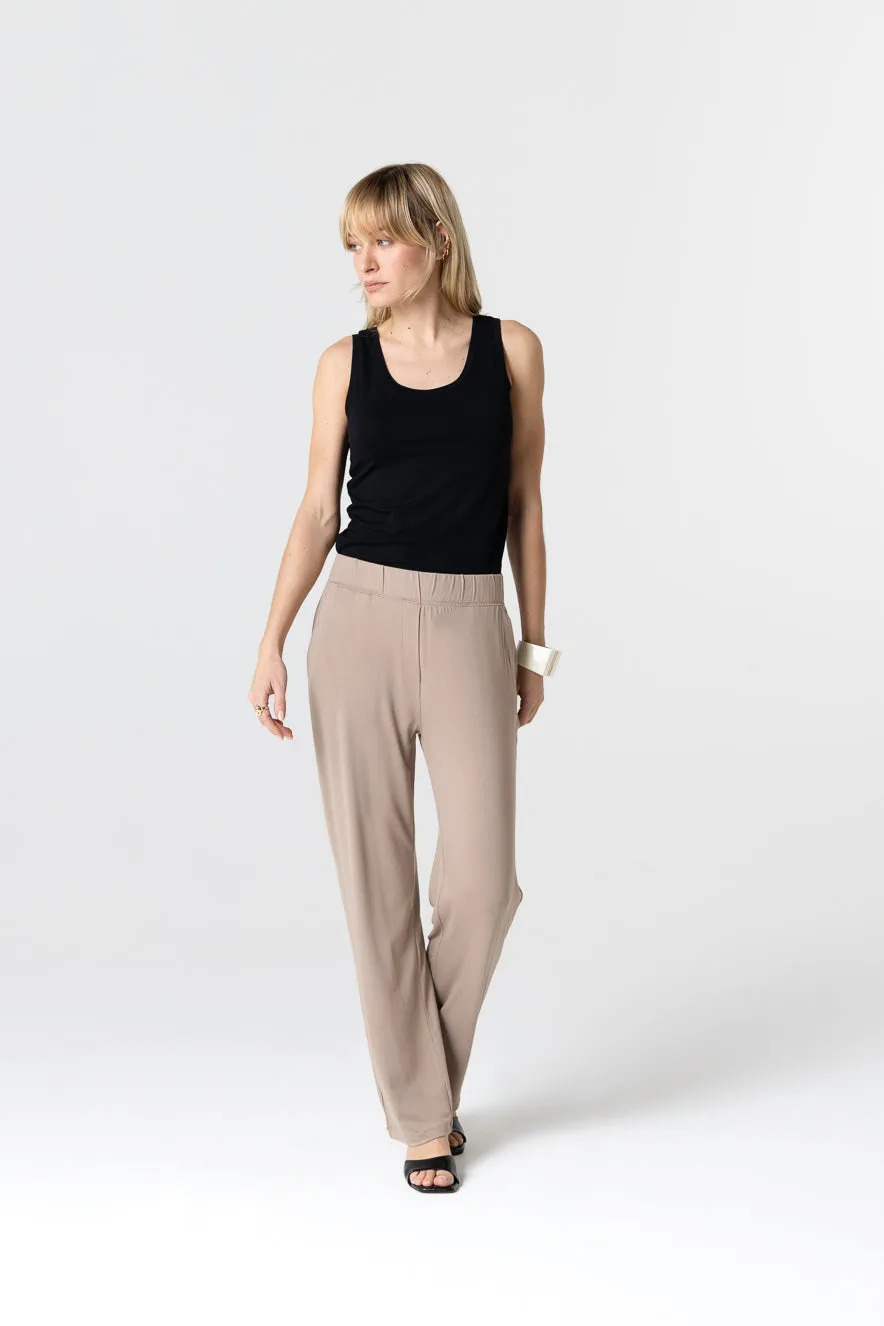 Pantalon en viscose et élasthanne