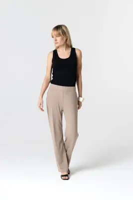 Pantalon en viscose et élasthanne