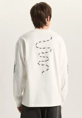 tee shirt vans manches longues dayana zombie – egret — photo 1