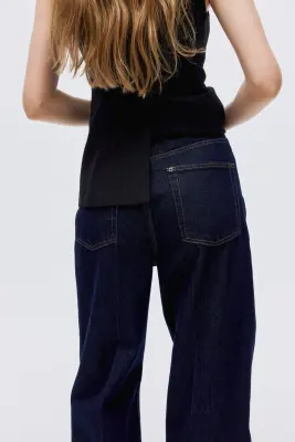 Bootcut High Jeans - Bleu denim foncé — photo 2