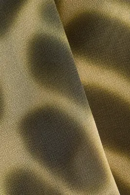 Top dos nu avec panneaux drapés - Vert kaki/imprimé léopard — photo 4