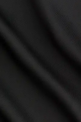 Blouse à col cheminée en satin - Noir — photo 4
