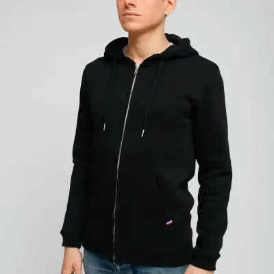 Hoodie Philippe zippé noir — photo 3