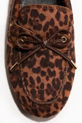 Deck shoes - Marron/imprimé léopard — photo 2