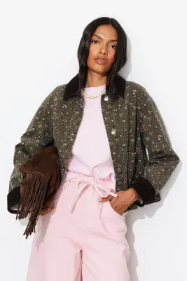 Veste workwear fleurie Femme — photo 4