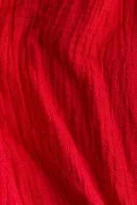 Robe de plage en mousseline de coton - Rouge — photo 3