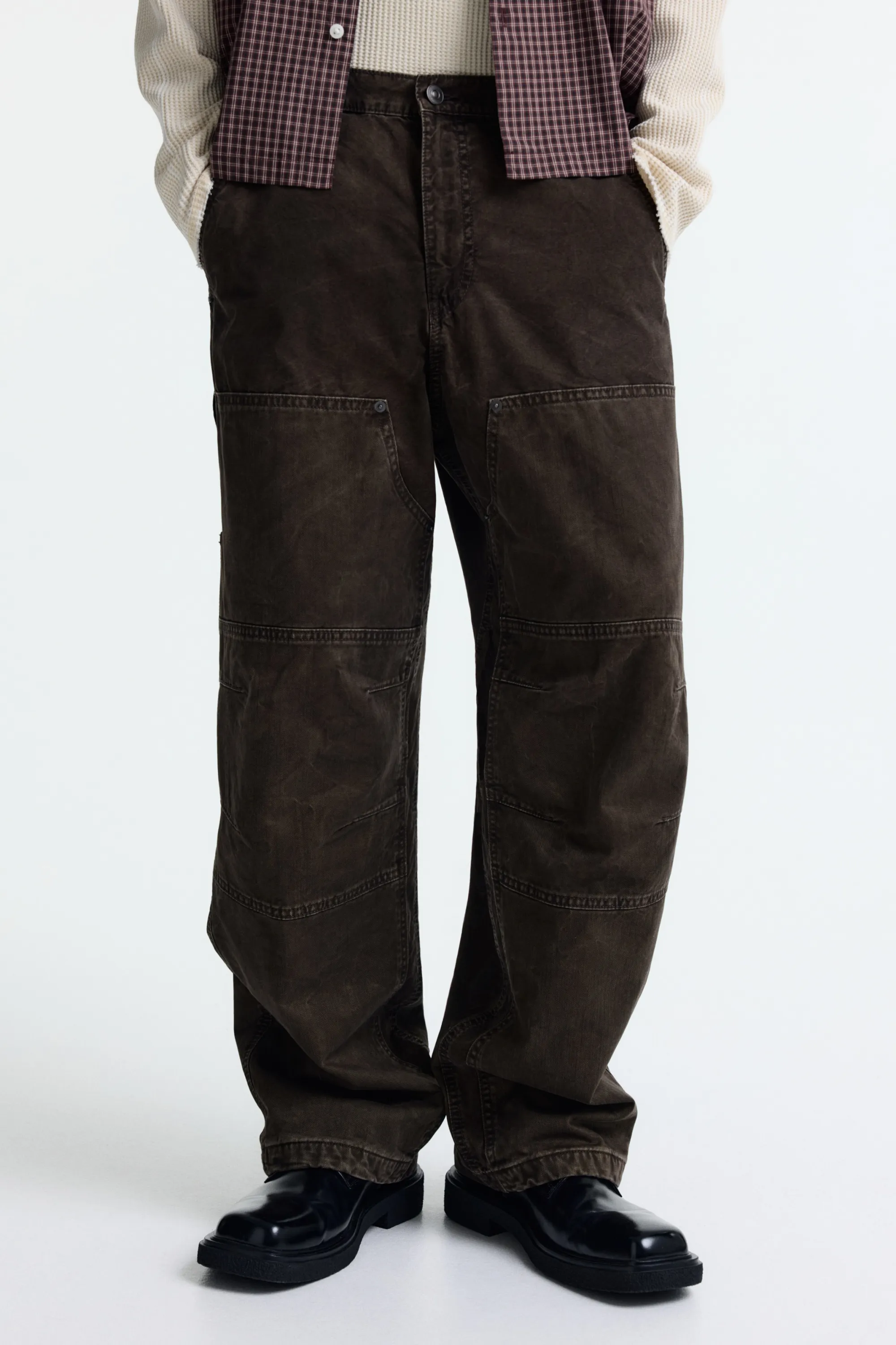 Pantalon Carpenter Loose Fit - Marron foncé