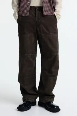 Pantalon Carpenter Loose Fit - Marron foncé — photo 1