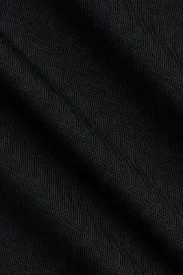 T-shirt ajusté en modal - Noir — photo 4
