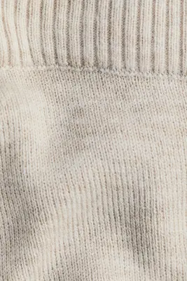 Pantalon en maille fine - Beige clair chiné — photo 3