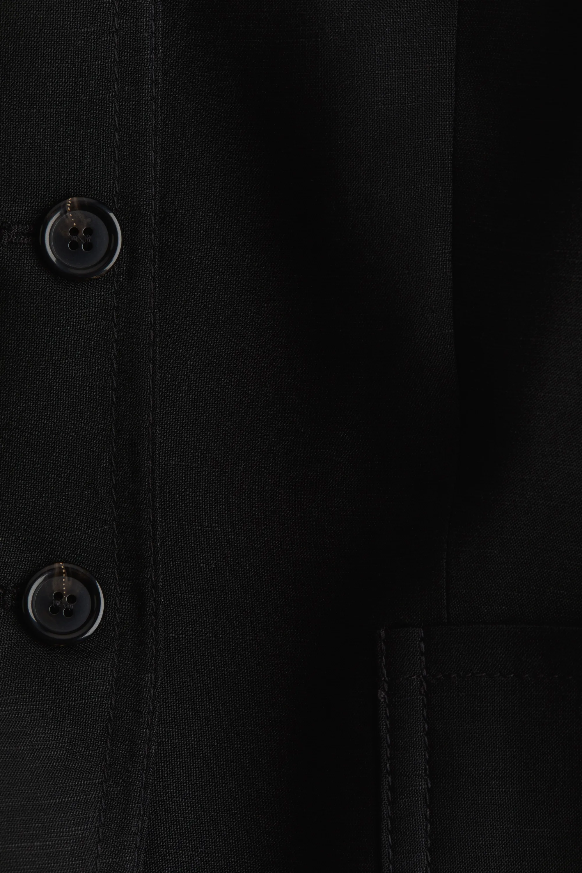 Blazer en lin mélangé - Noir