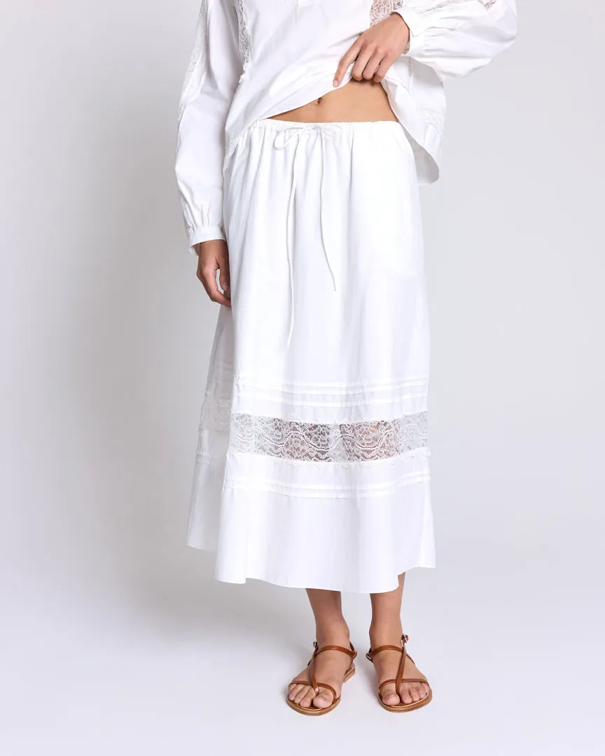 Jupe Lidia blanc naturel