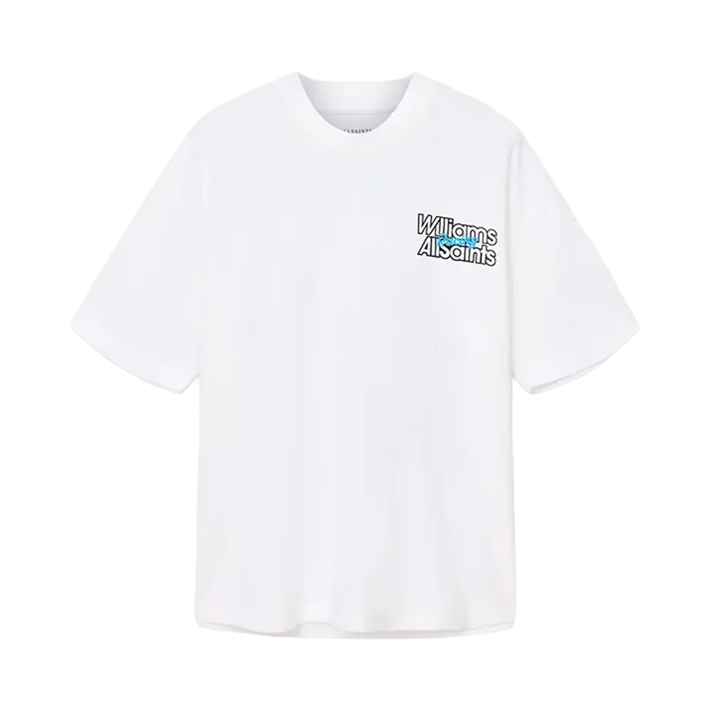 Williams X AllSaints Pole Crew Neck T-Shirt Ashen White
