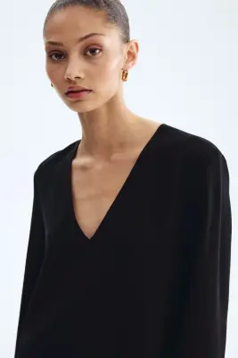 Robe asymétrique - Noir — photo 3