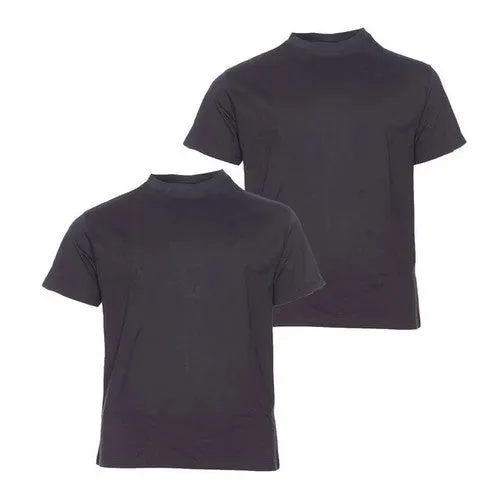 ALL SIZE TEE SHIRT Pack x2 Noir