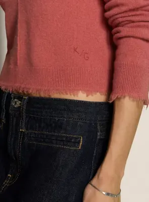 Nouveau ! RE/DONE Pull Brooks Cachemire Garden Rose — photo 4