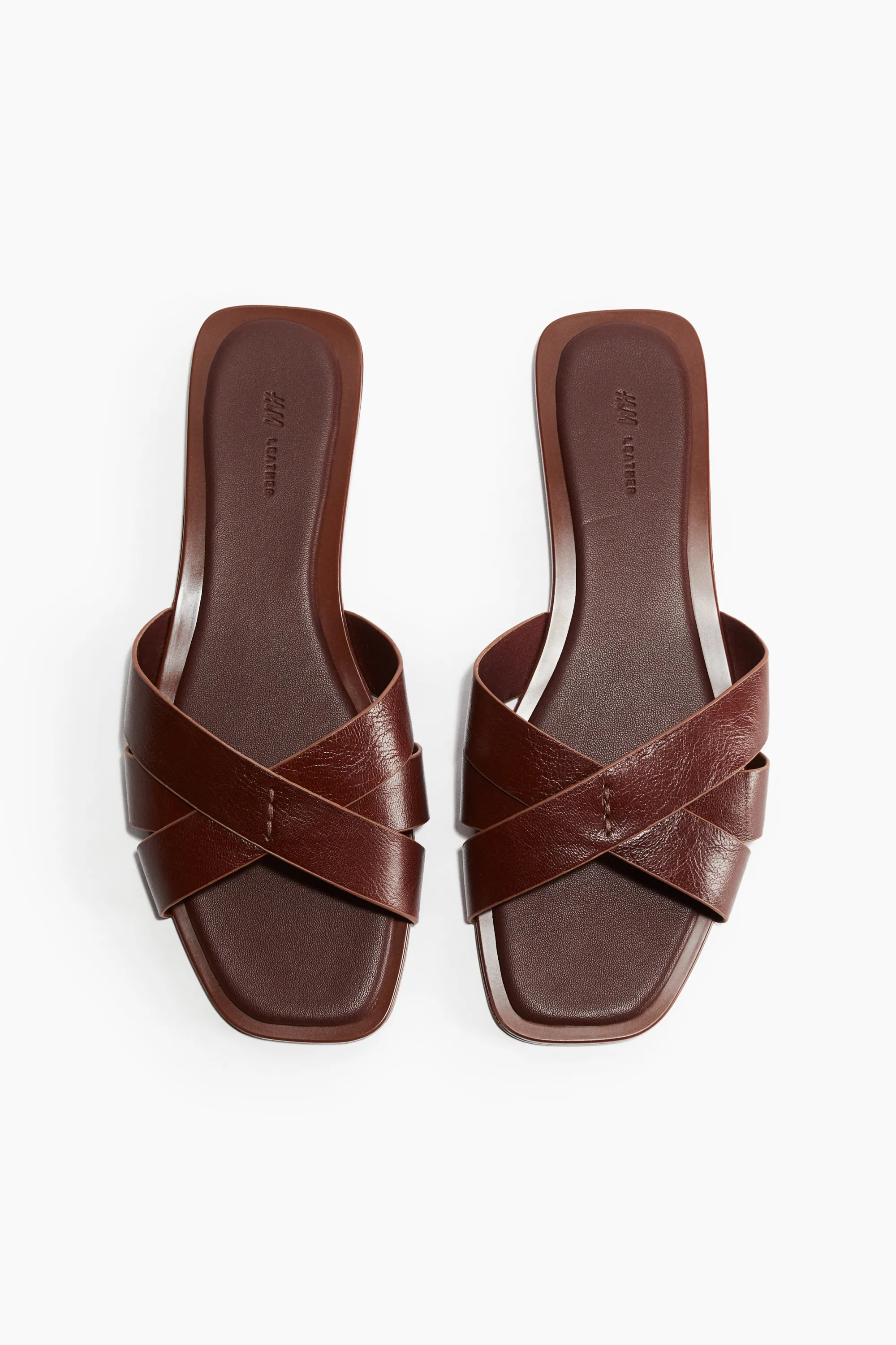 Sandales en cuir - Marron