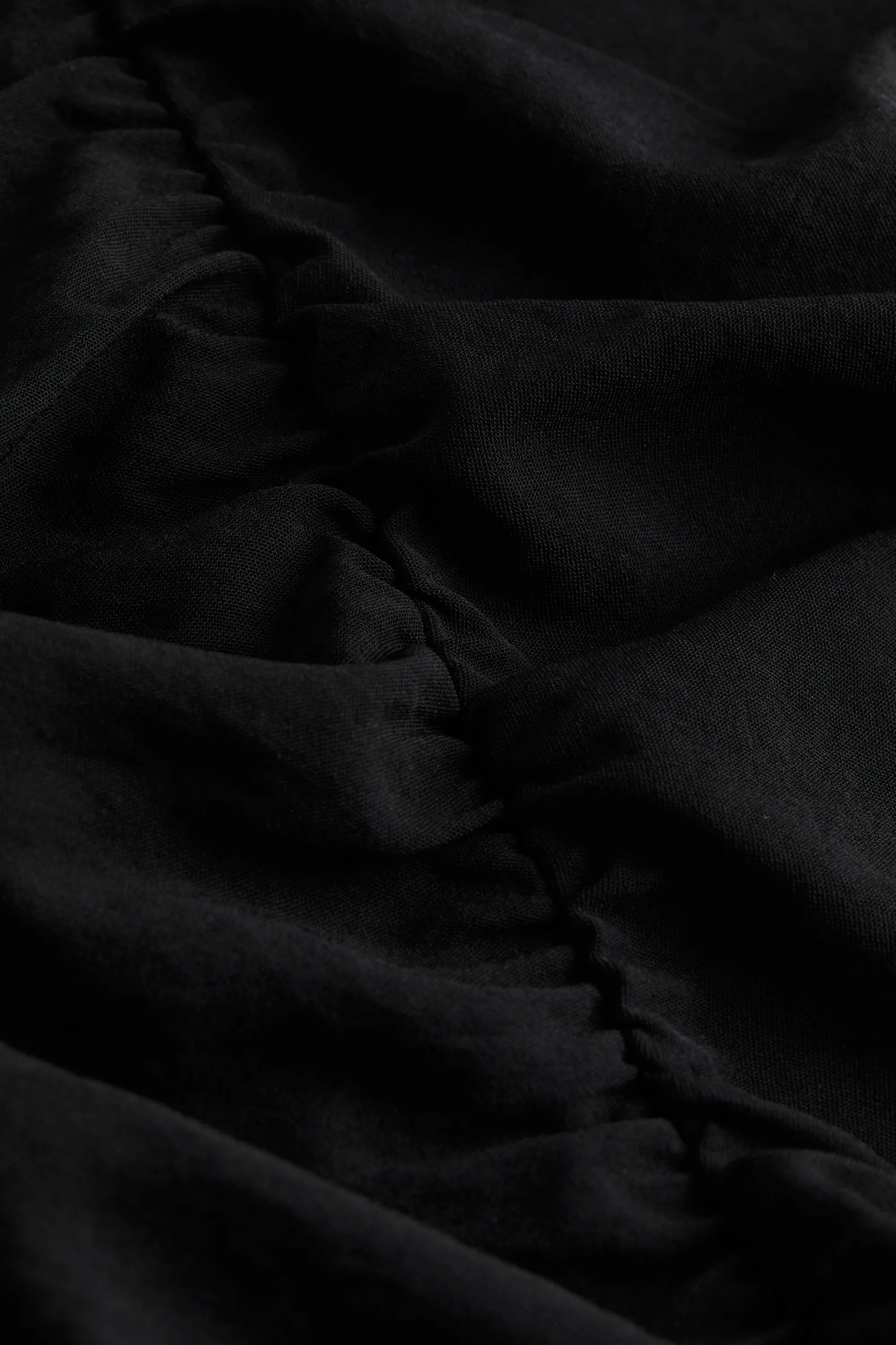 Robe froncée - Noir