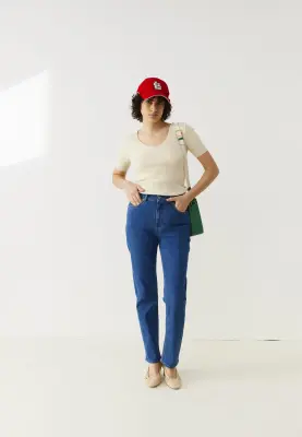 Le jean droit - Bleu moyen — photo 1
