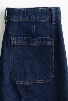 Wide High Jeans - Bleu denim marine — photo 3