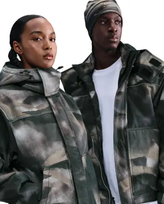 x Stussy Utility Hooded Jacket Multi-Color Medium Ash — photo 3