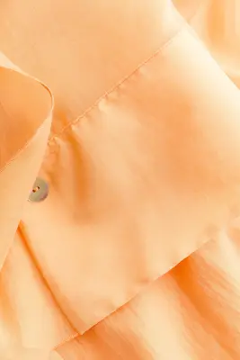 Robe caftan en lyocell mélangé - Abricot — photo 4