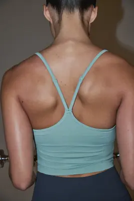 Top de sport Seamless DryMove™ - Turquoise clair — photo 4