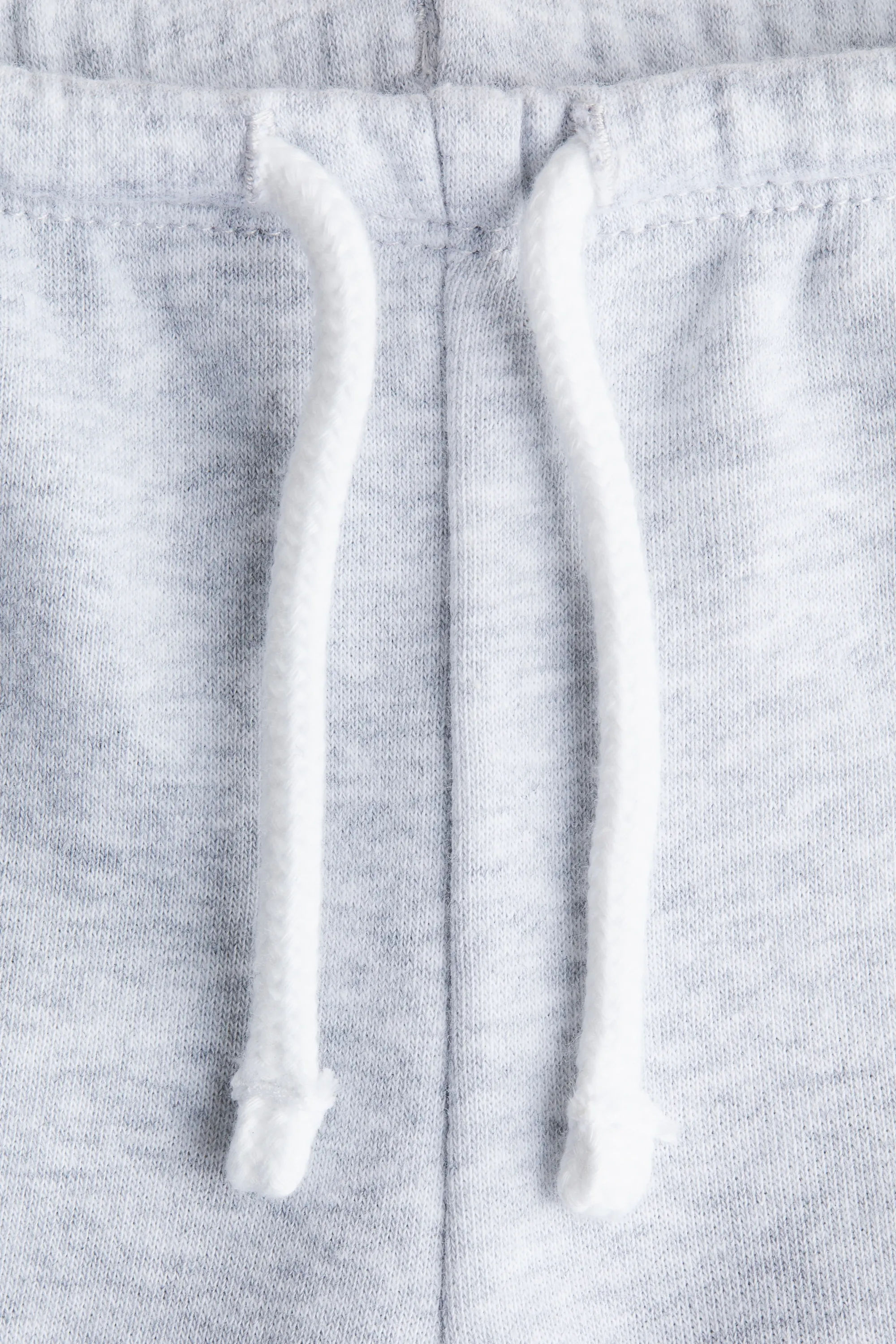 Pantalon jogger à jambes larges - Gris clair chiné