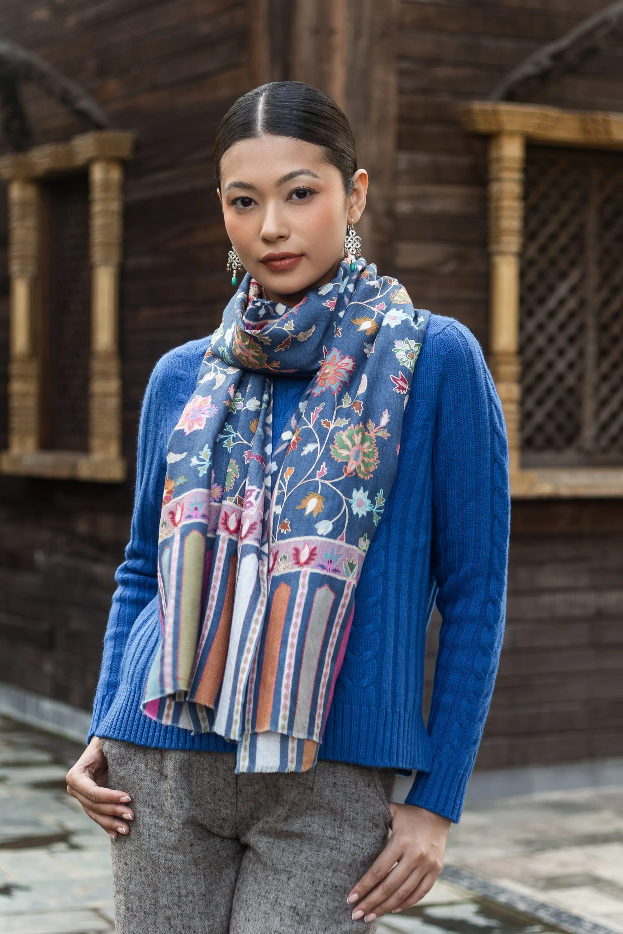 Pull en laine - jaipur blue