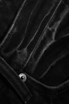 Jean jambe large taille basse Ample - Empire Black - Noir — photo 5