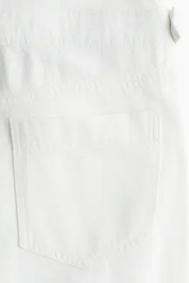 MAMA Salopette Before & After en denim - Blanc — photo 2