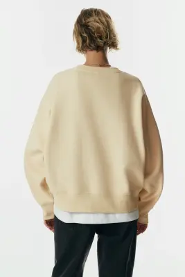 Sweat oversize - Jaune clair — photo 3