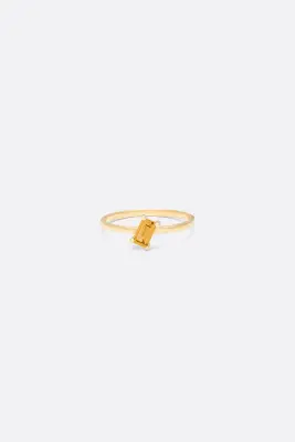 BAGUE EWANDE SIMPLE BAGUETTE - Or rose 18 carats — photo 5