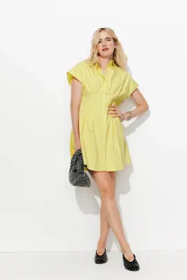 Robe-chemise rayée Femme — photo 2