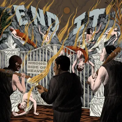 END IT – wrong side of heaven – VINYL LP (black in clear with green splatter)