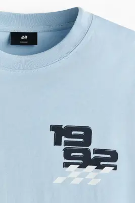 T-shirt imprimé Relaxed Fit - Bleu clair/1992 — photo 5