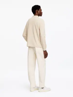 Polo en piqué de coton - Blanc cassé — photo 1