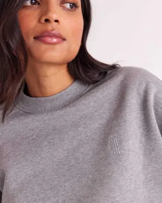 Sweat-shirt Virgile gris chiné — photo 2