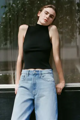 Barrel High Waist Jeans - Bleu denim clair — photo 1