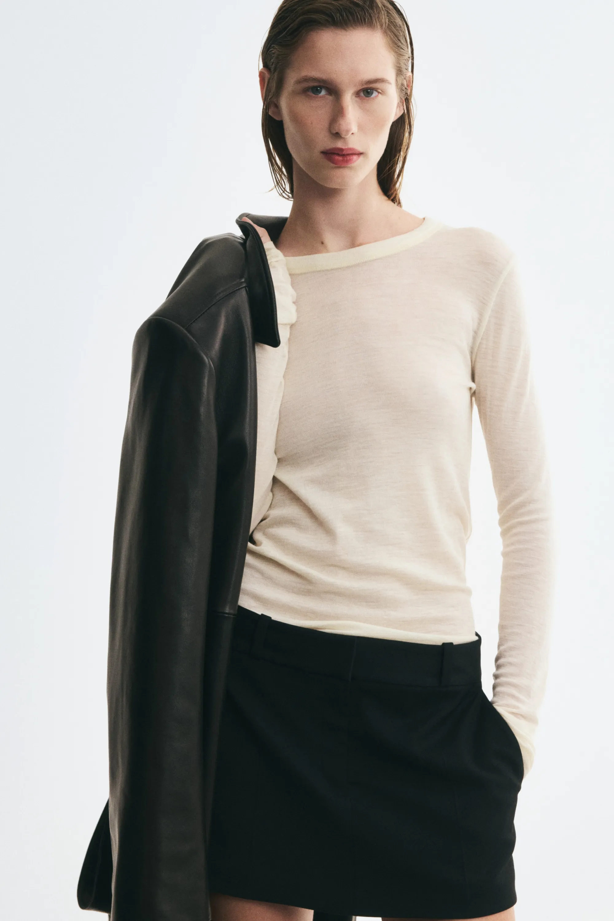 Jupe-short courte - Noir