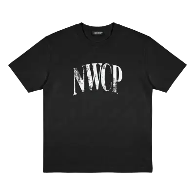 Black Distressed Logo Tee — photo 1