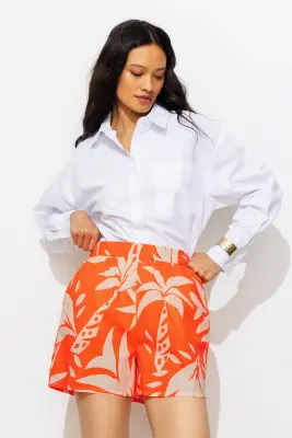 Short imprimé fluo Femme — photo 3