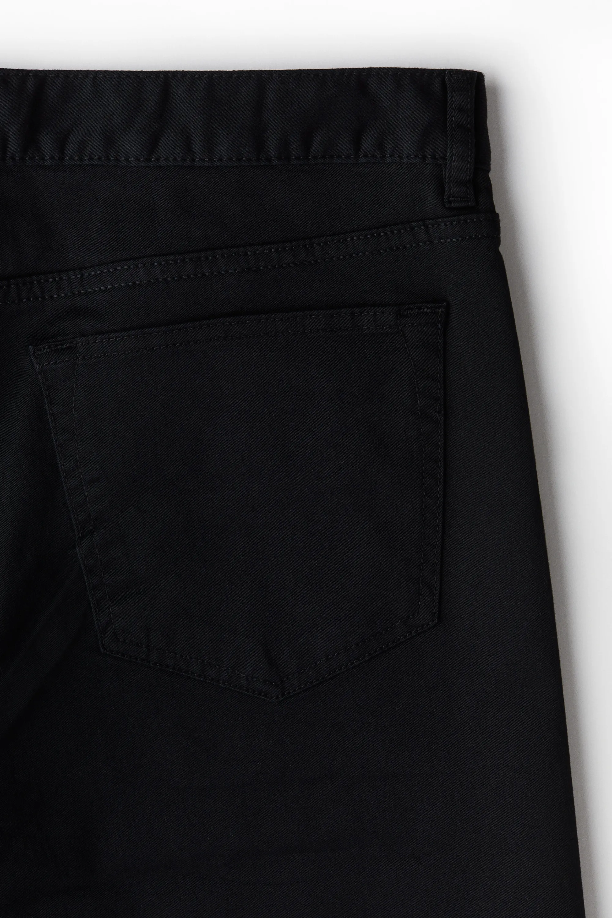 Short 5 poches Regular Fit en twill - Noir