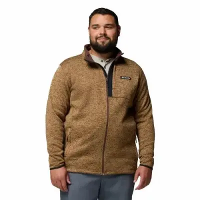 COLUMBIA SWEAT FULL ZIP Marron — photo 1