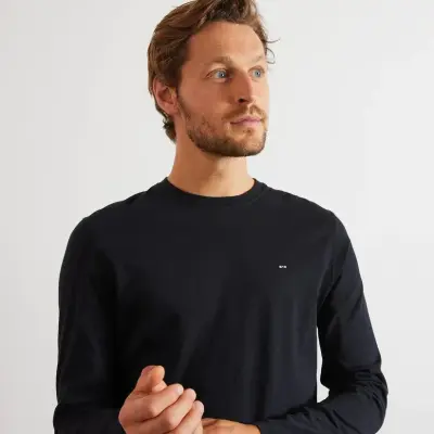 EDEN PARK TEE SHIRT MANCHES LONGUES Noir — photo 5