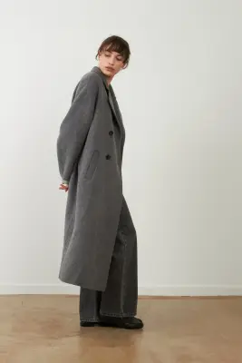 Orfeo – Manteau Leya Gris — photo 5