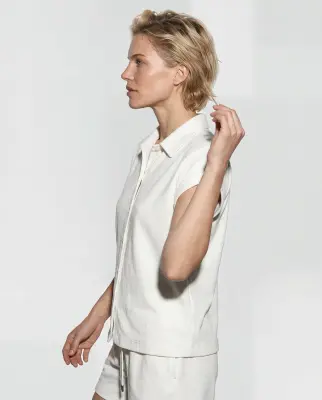Chemise Milk Sans Manches en Coton organique / Polyamide — photo 3